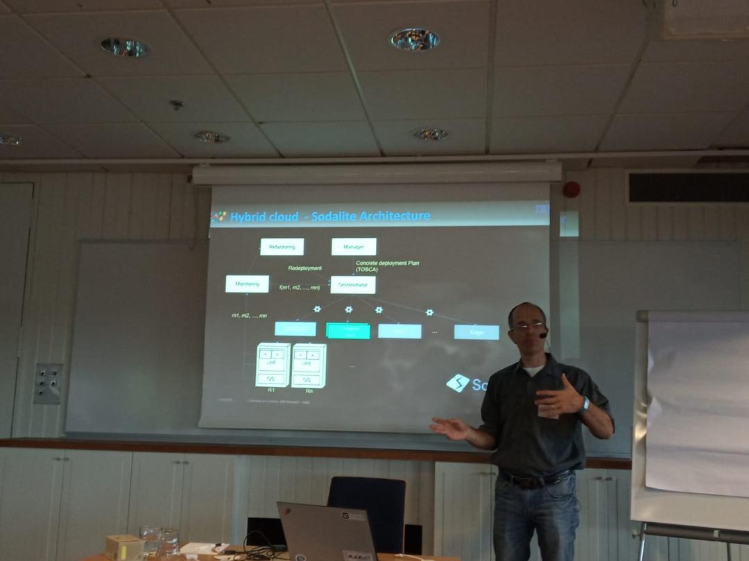 Sodalite during the talk